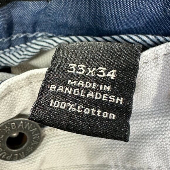 Banana Republic Men's Straight Jeans - Light Gray - Picture 7 of 9